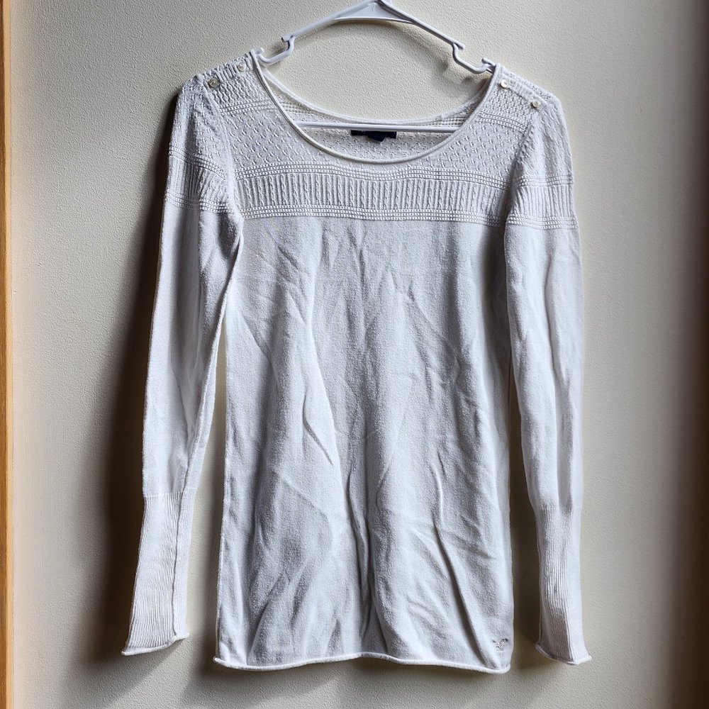 American Eagle Outfitters Cream Jersey Size Small